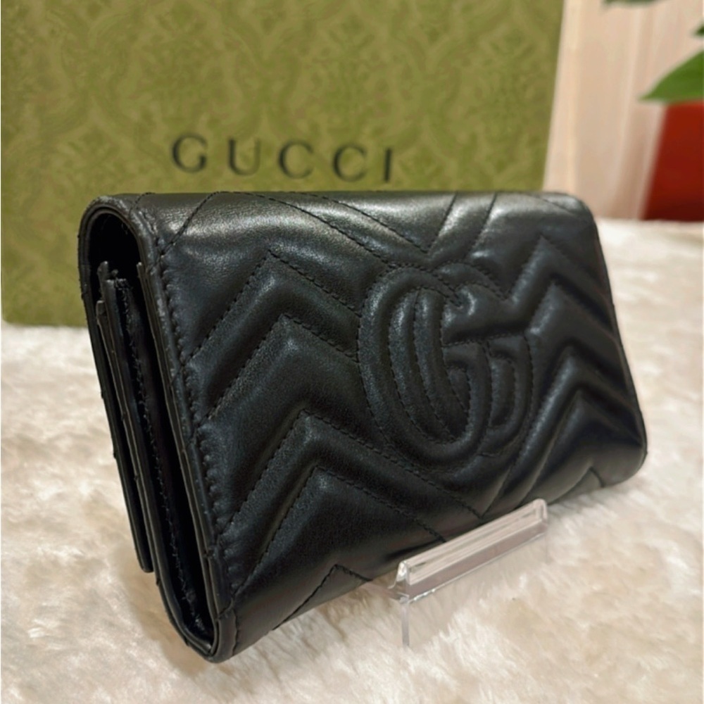 Authentic Gucci GG Marmont Continental Black Wallet ✨ - Picture 3 of 14